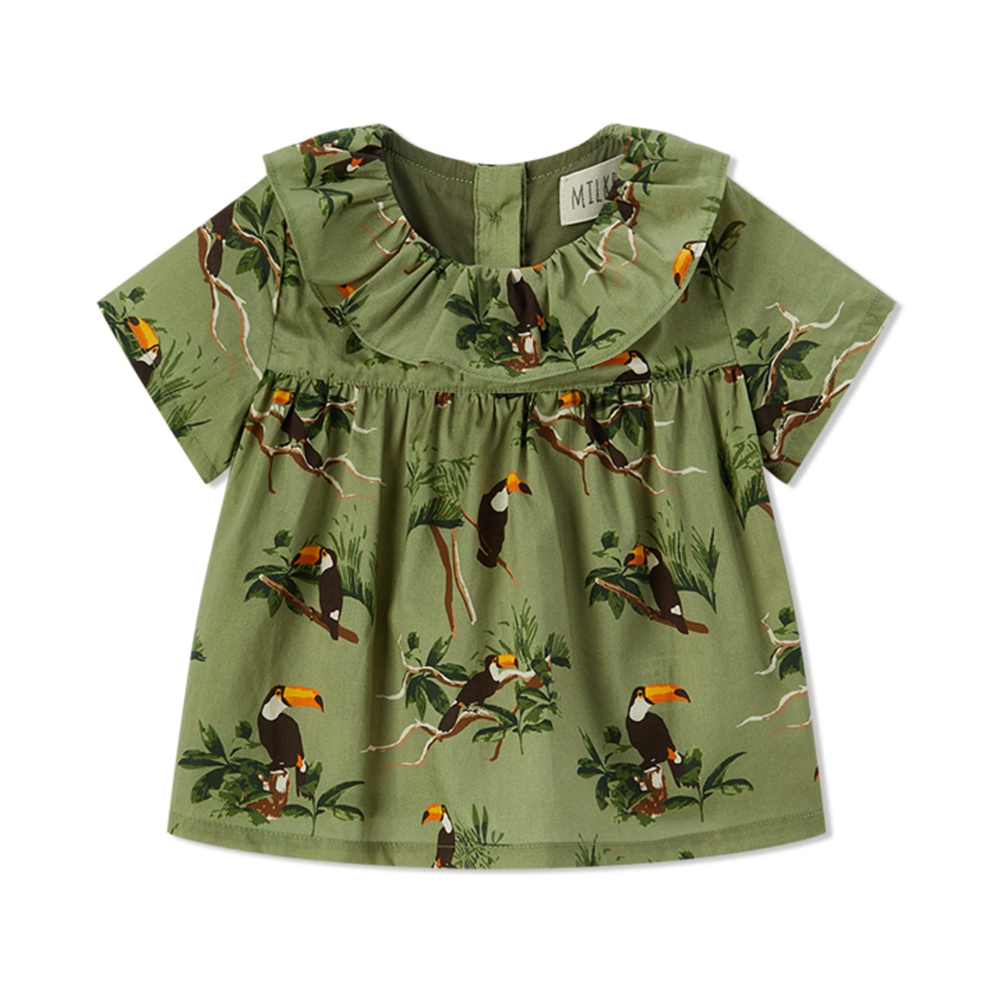 Toucan Butterfly Ruffle Dress & Bloomers