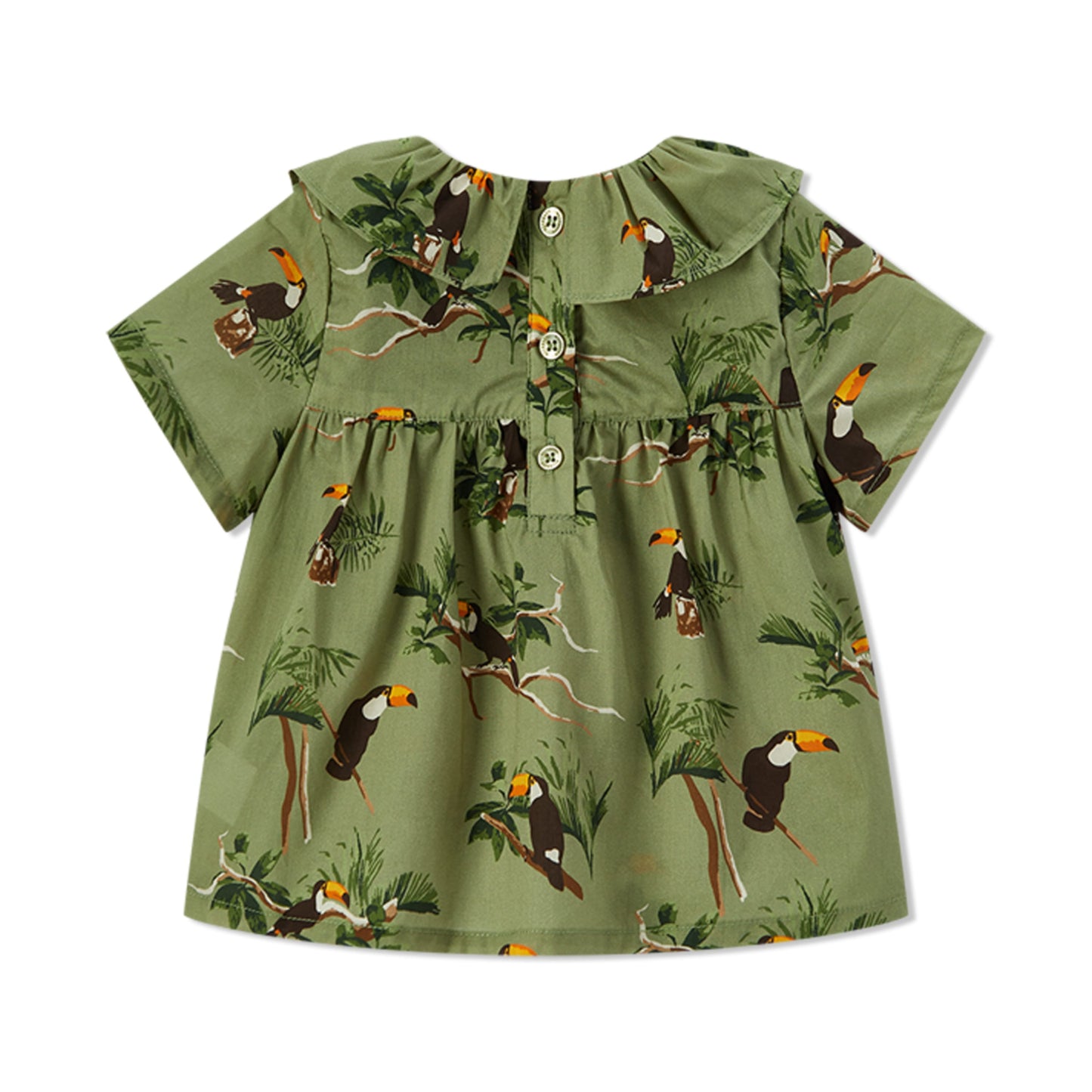 Toucan Butterfly Ruffle Dress & Bloomers