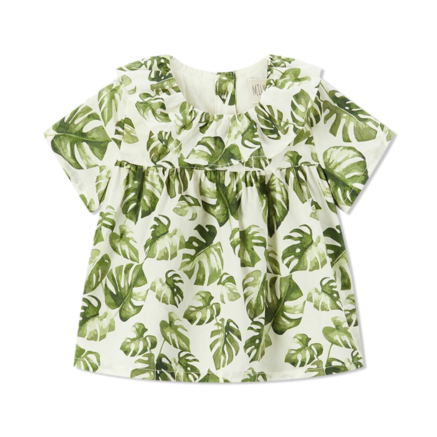 Island Leaf Butterfly Ruffle Dress & Bloomers