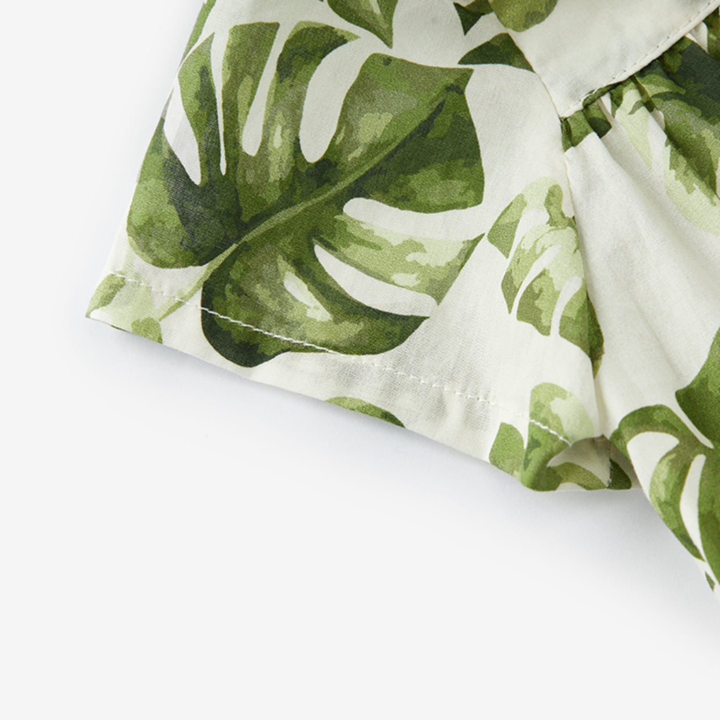 Island Leaf Butterfly Ruffle Dress & Bloomers