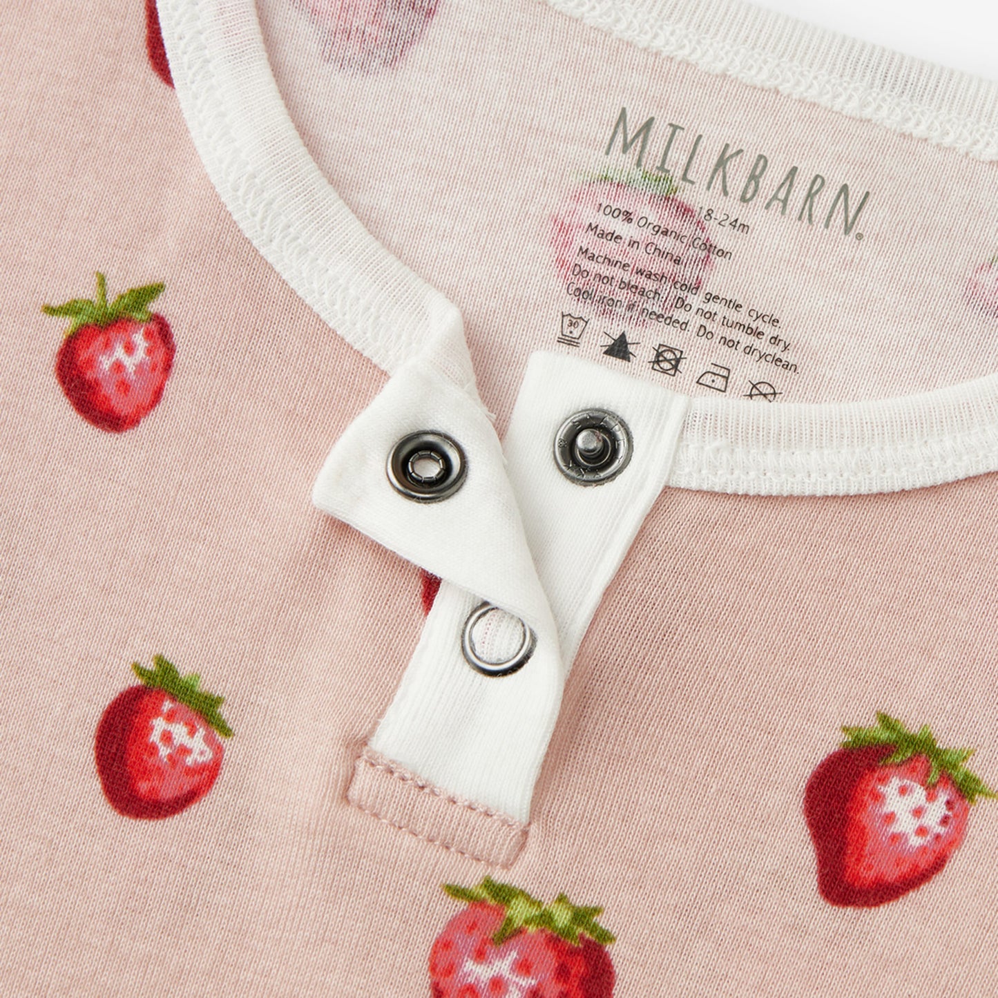 Strawberry Organic Cotton Shortall