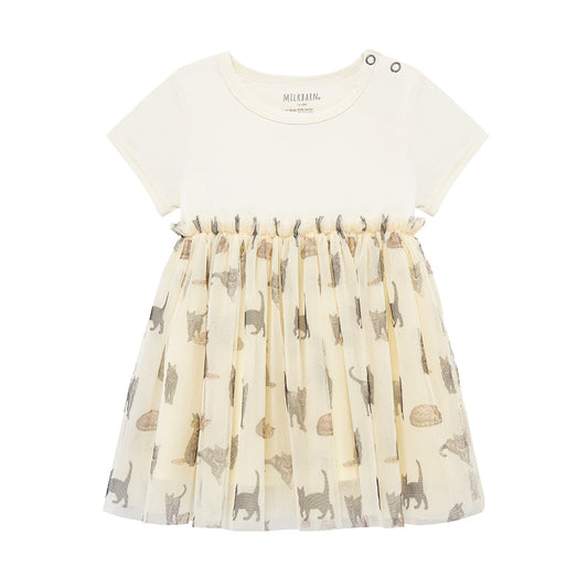 Cat Cotton Stretch Ballet Dress