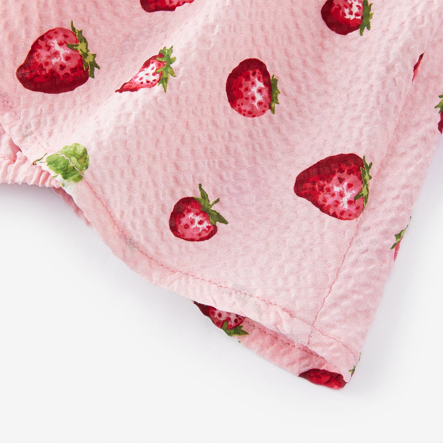 Strawberry Ruffle Collar One Pieces