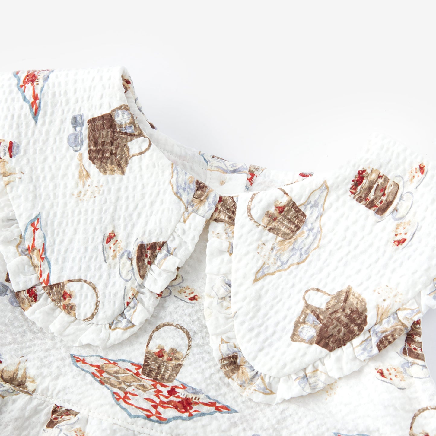 Picnic Ruffle Collar One Pieces