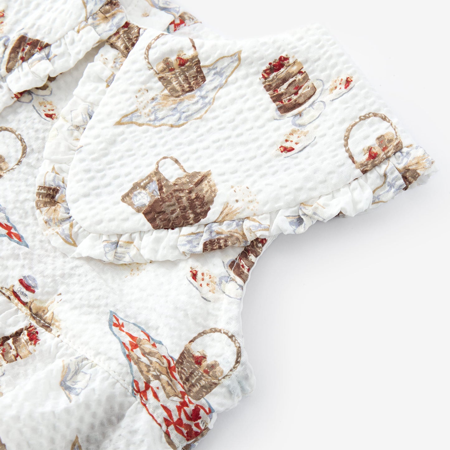 Picnic Ruffle Collar One Pieces