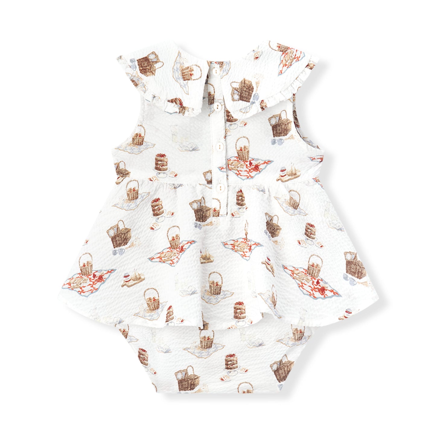 Picnic Ruffle Collar One Pieces