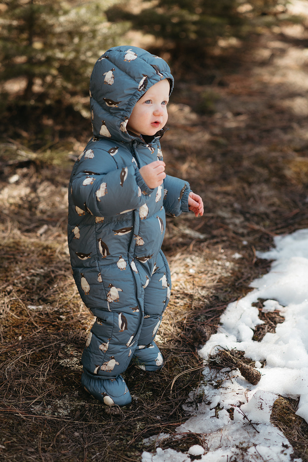 Penguin Puffy Down Jumpsuit