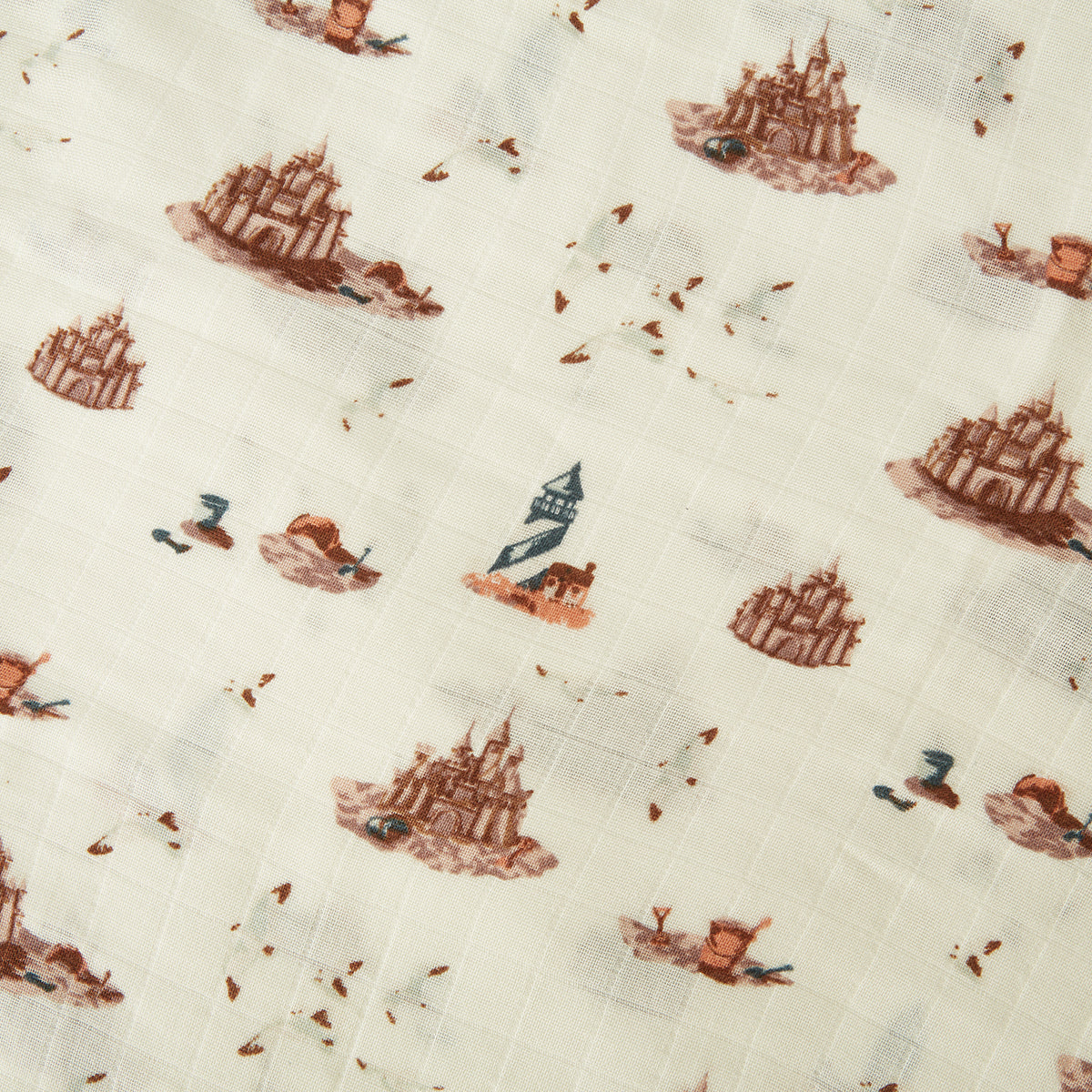 Sandcastle Hooded Swaddle Blanket