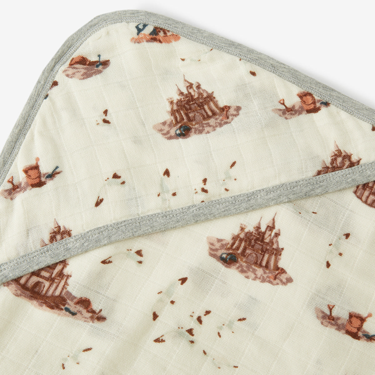 Sandcastle Hooded Swaddle Blanket