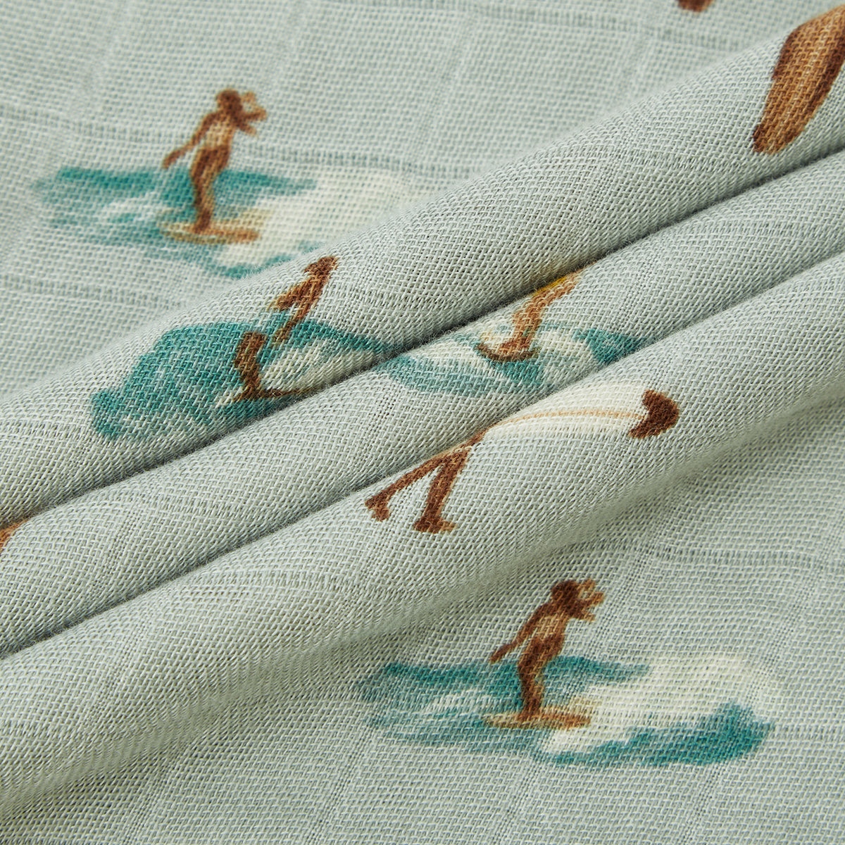 Vintage Surf Hooded Swaddle Blanket