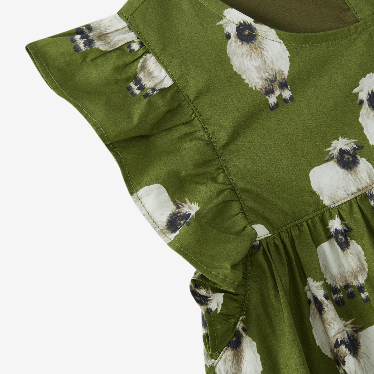 Valais Sheep Butterfly Ruffle Dress