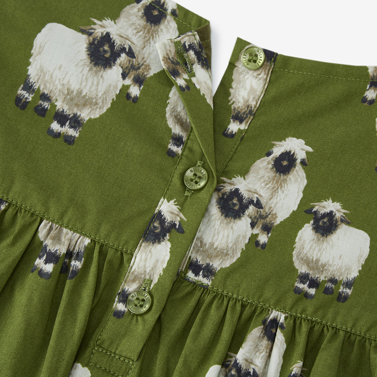 Valais Sheep Butterfly Ruffle Dress
