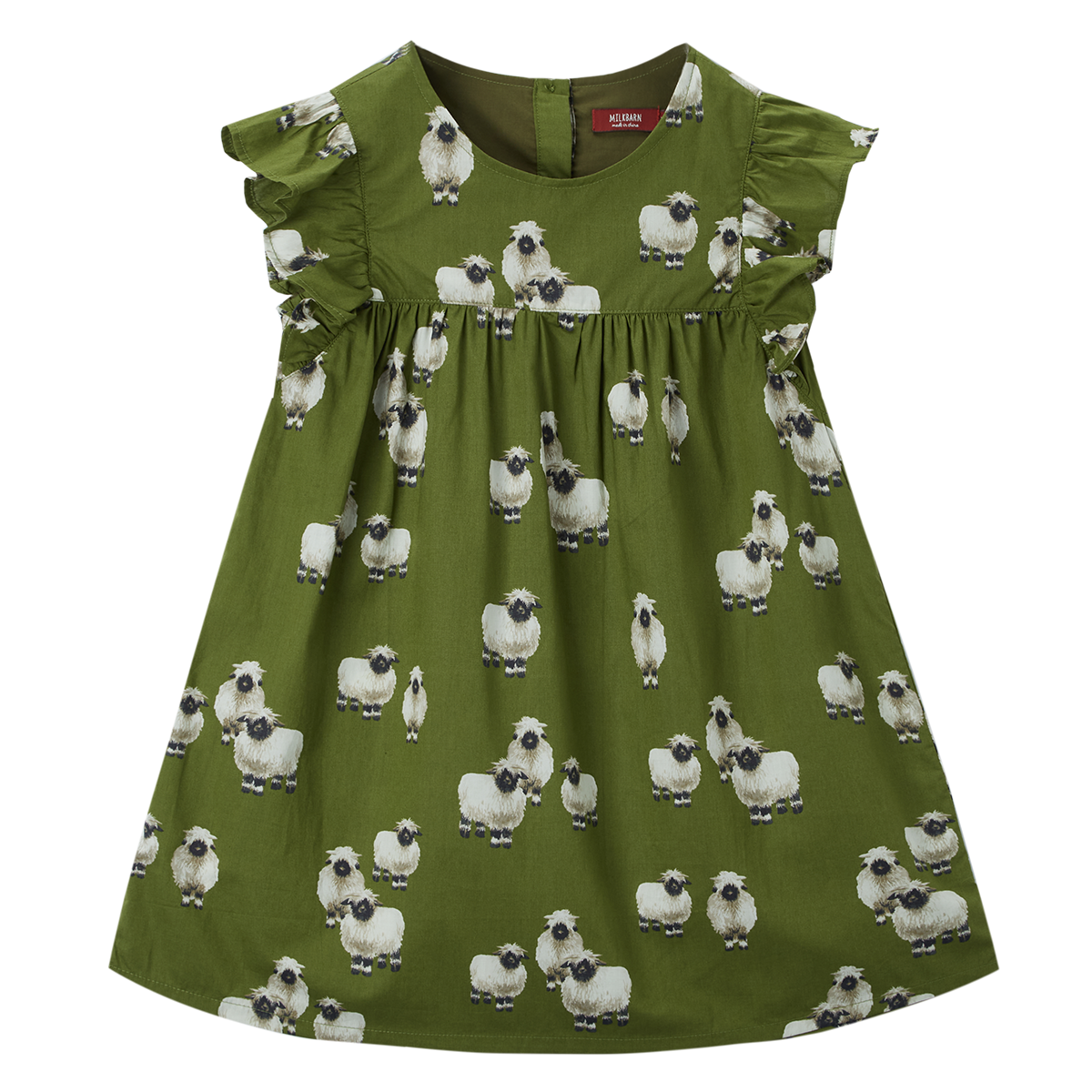 Valais Sheep Butterfly Ruffle Dress
