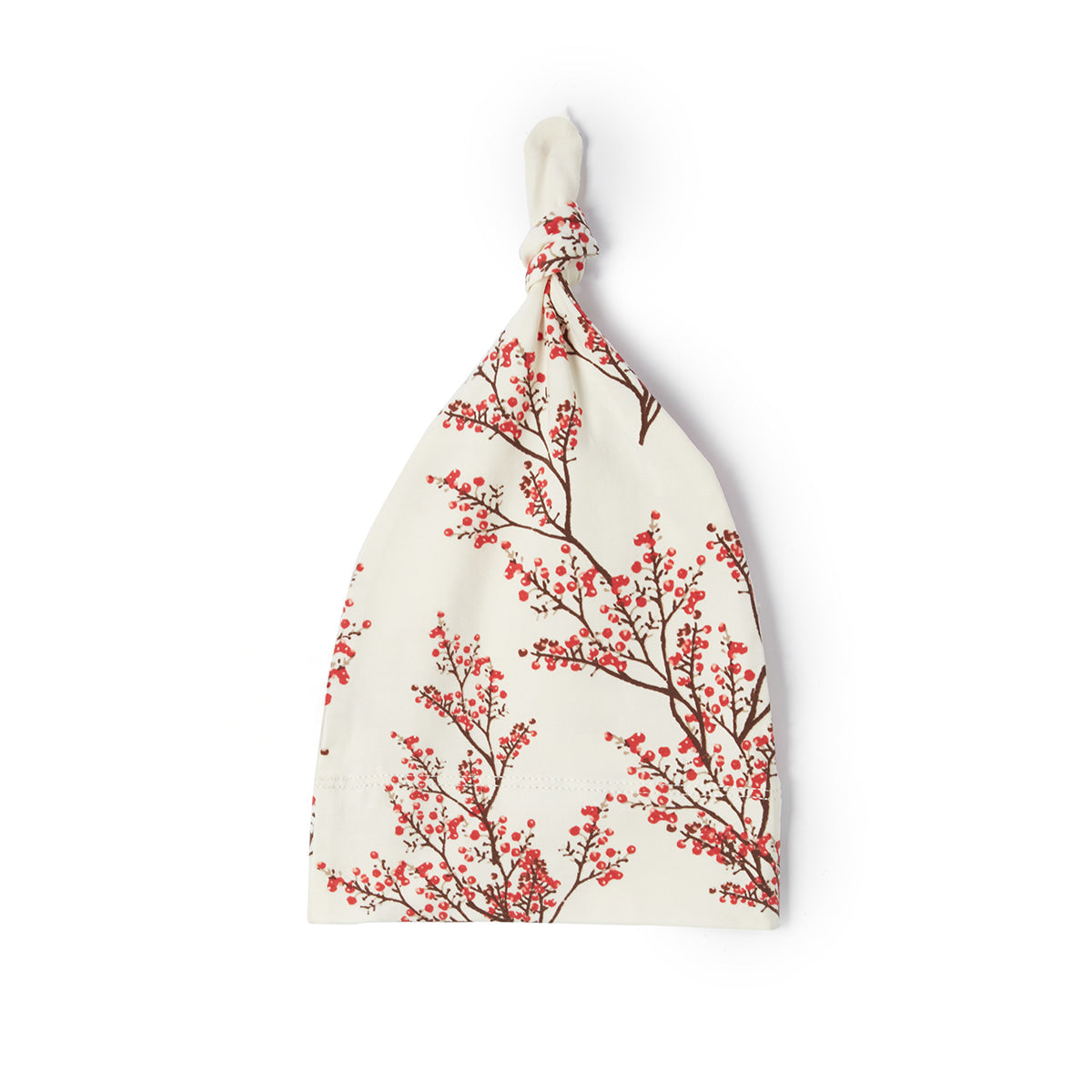 Winterberry Cotton Stretch Newborn Gown & Hat Set