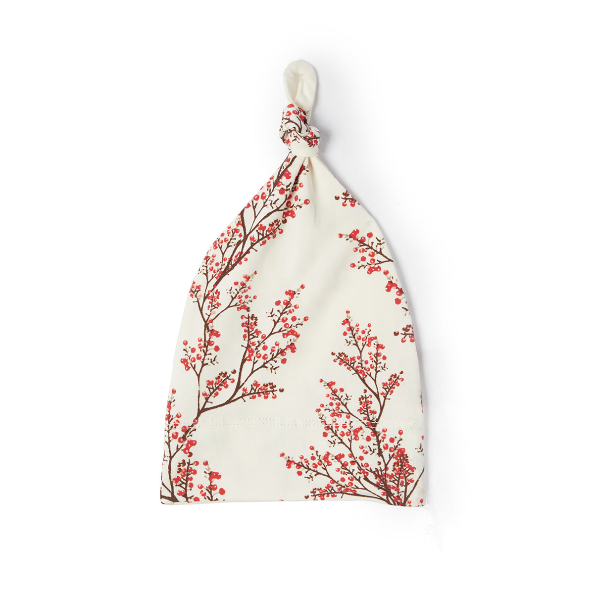 Winterberry Cotton Stretch Newborn Gown & Hat Set