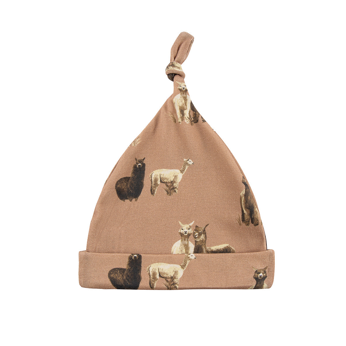 Alpaca Organic Cotton Newborn Gown & Hat Set