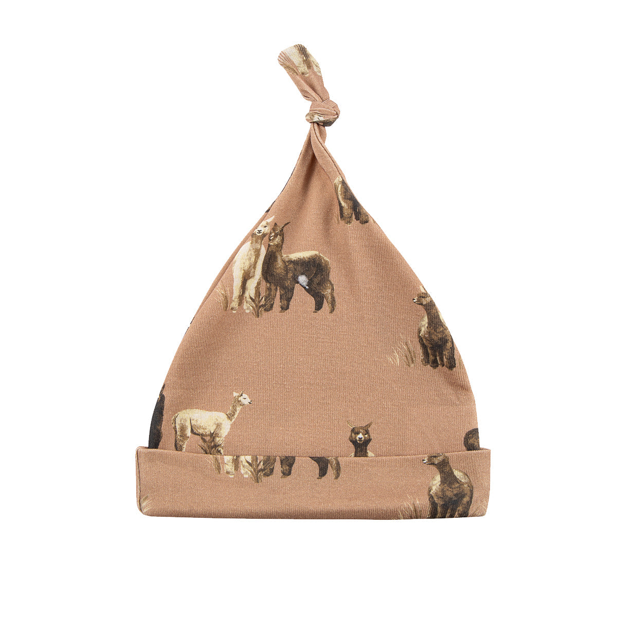 Alpaca Organic Cotton Newborn Gown & Hat Set