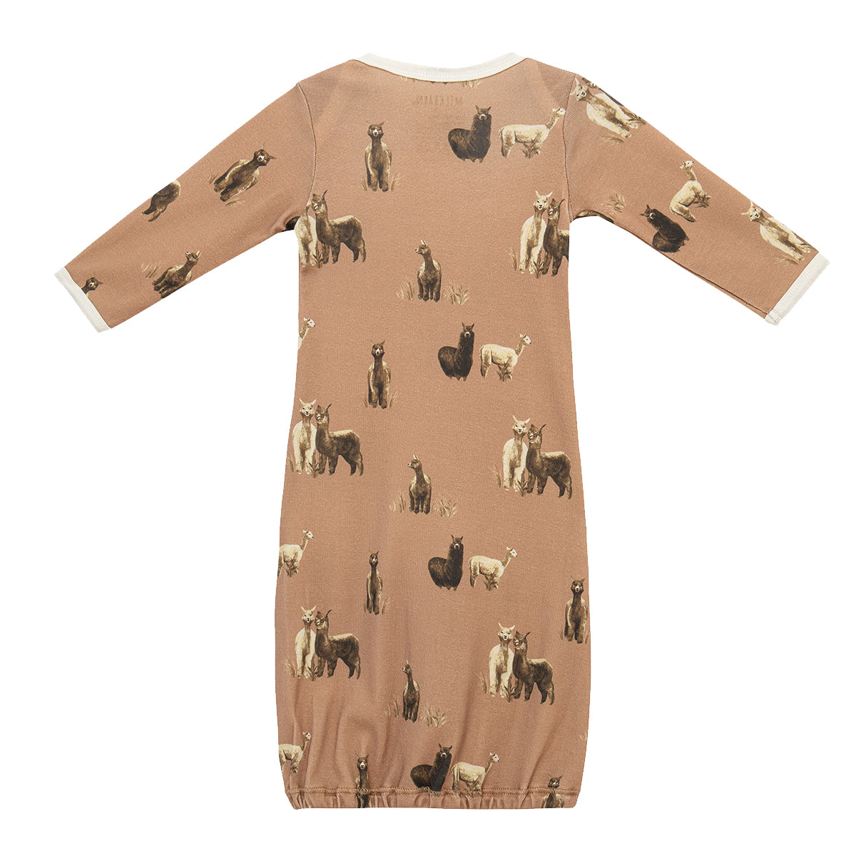 Alpaca Organic Cotton Newborn Gown & Hat Set