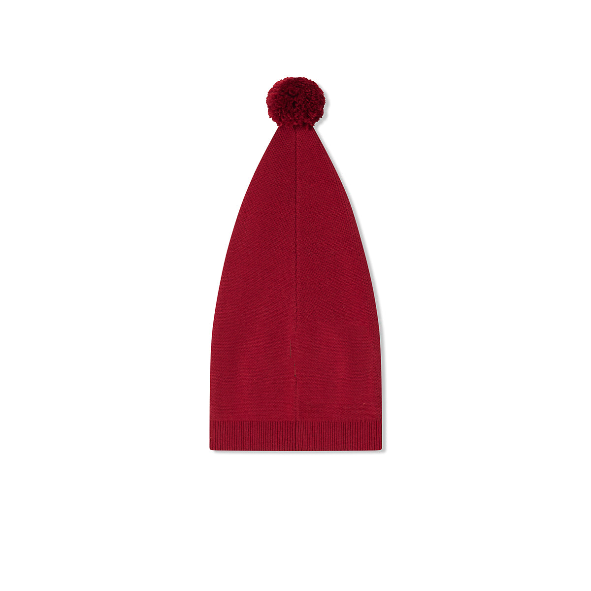 Red Knit Long Stocking Cap