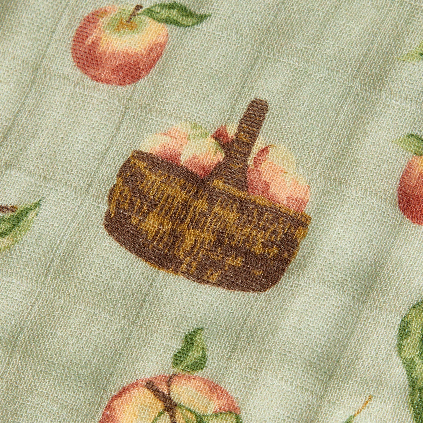 Apple Orchard Contour Four Layer Burp Cloth