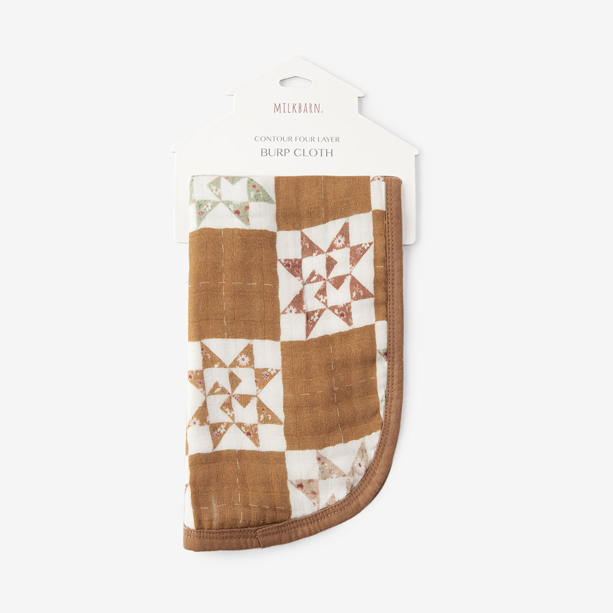 Quilt Contour Four Layer Burp Cloth