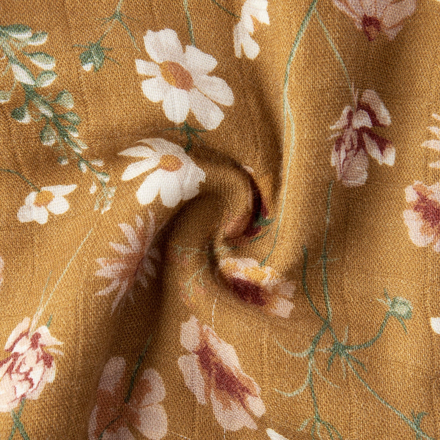 Wildflower Contour Four Layer Burp Cloth