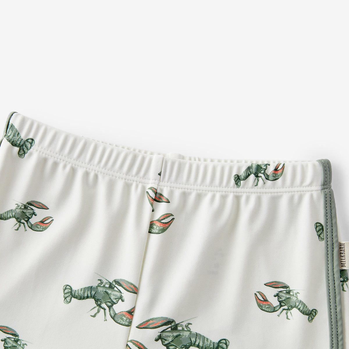 Mint Lobster Zipper Top & Swim Trunks