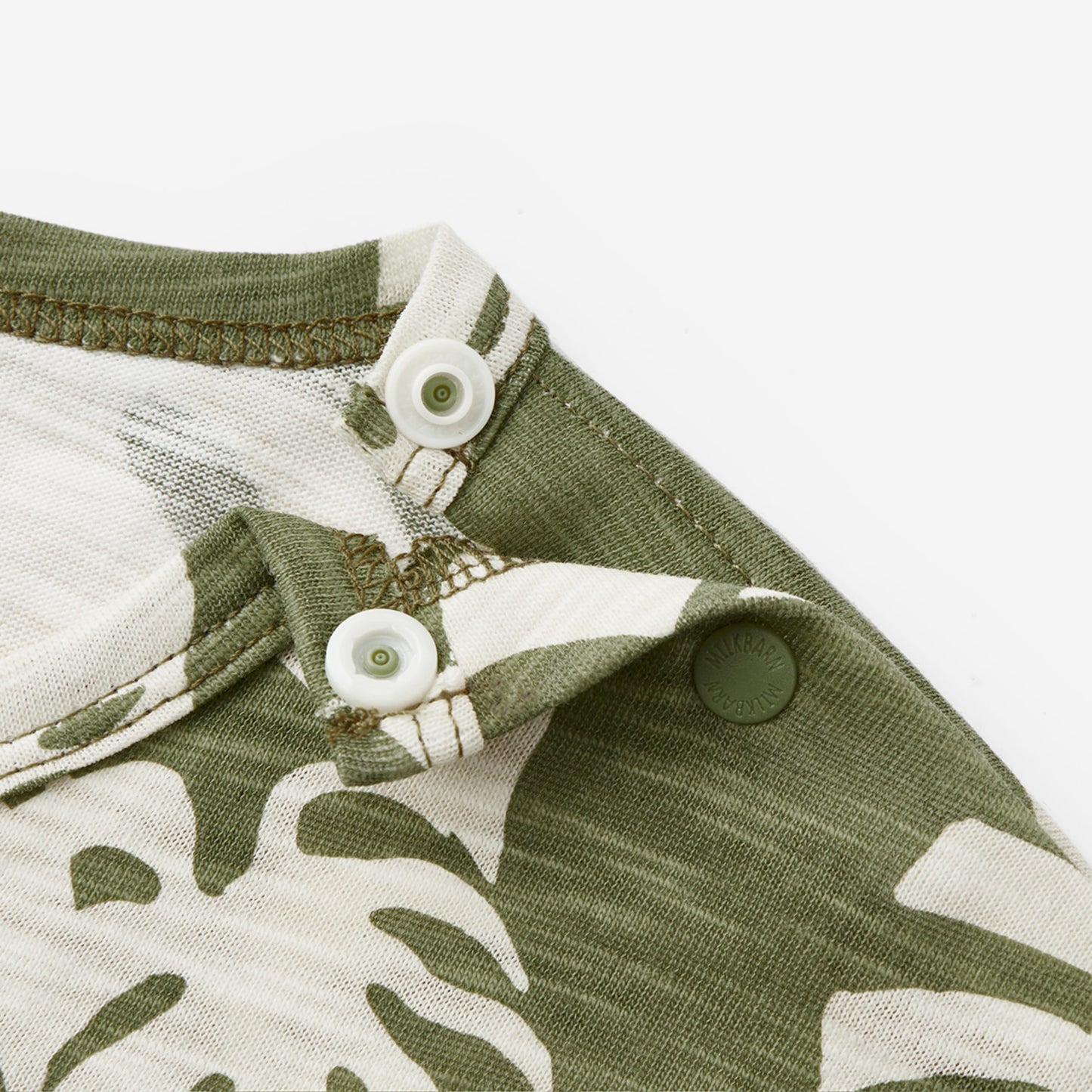 Island Leaf Silhouette Slub Cotton Pocket Tee