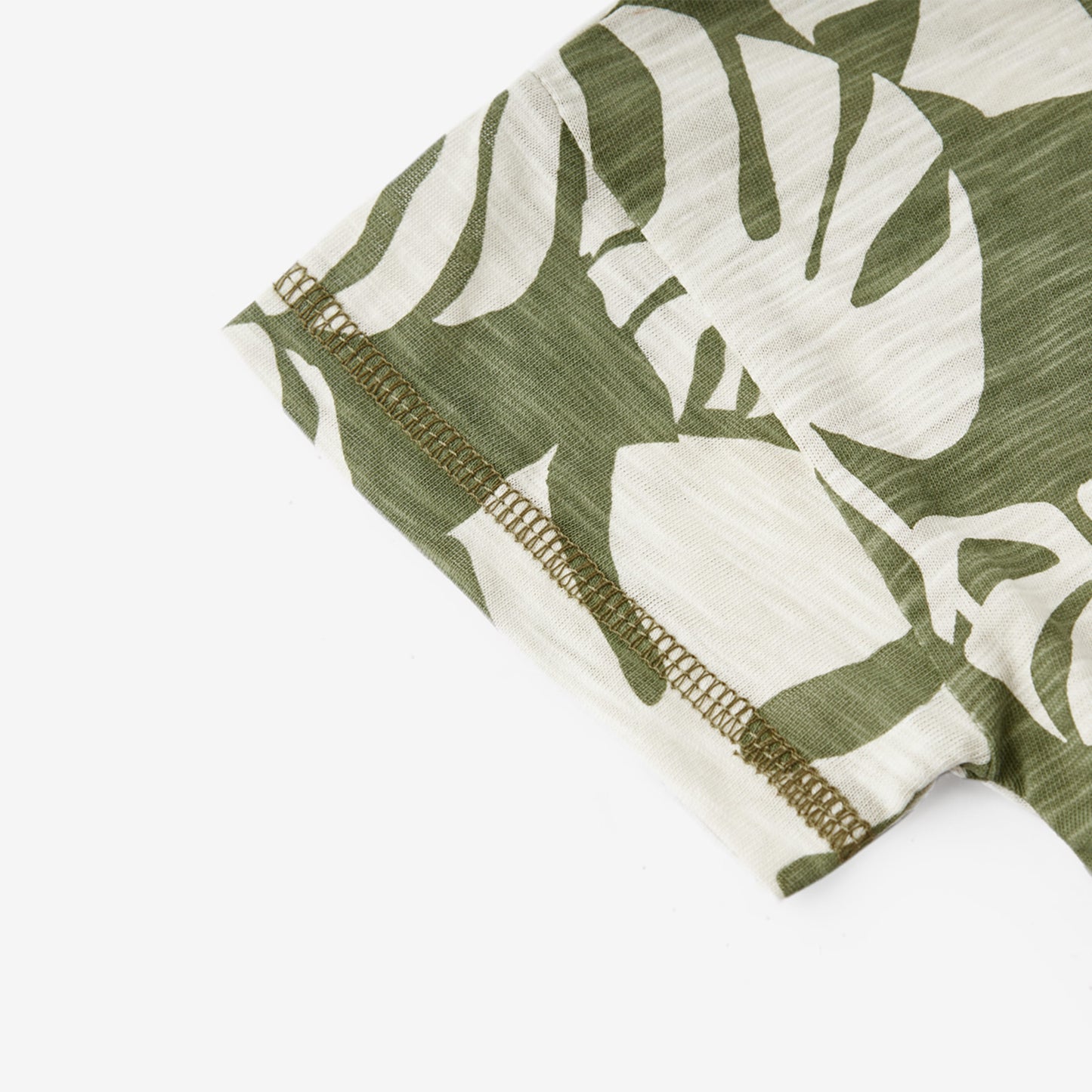 Island Leaf Silhouette Slub Cotton Pocket Tee