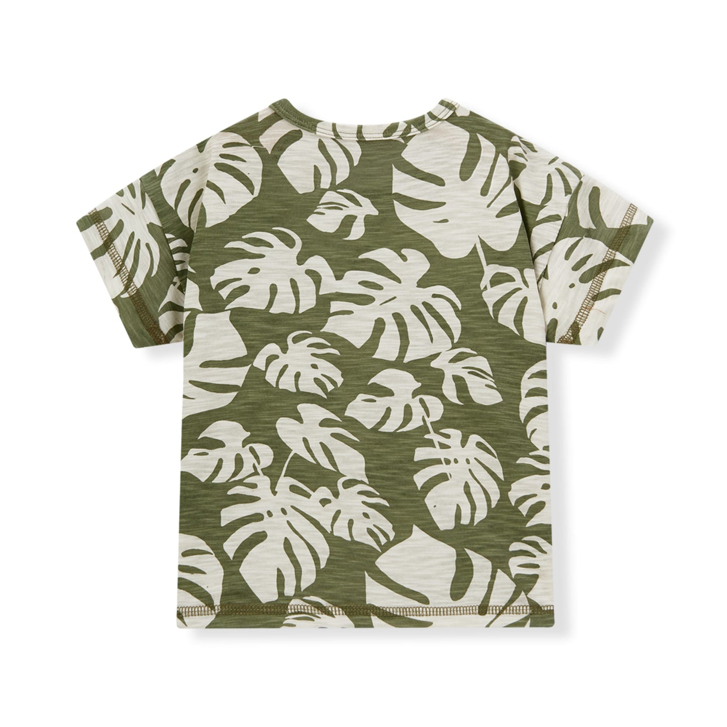Island Leaf Silhouette Slub Cotton Pocket Tee