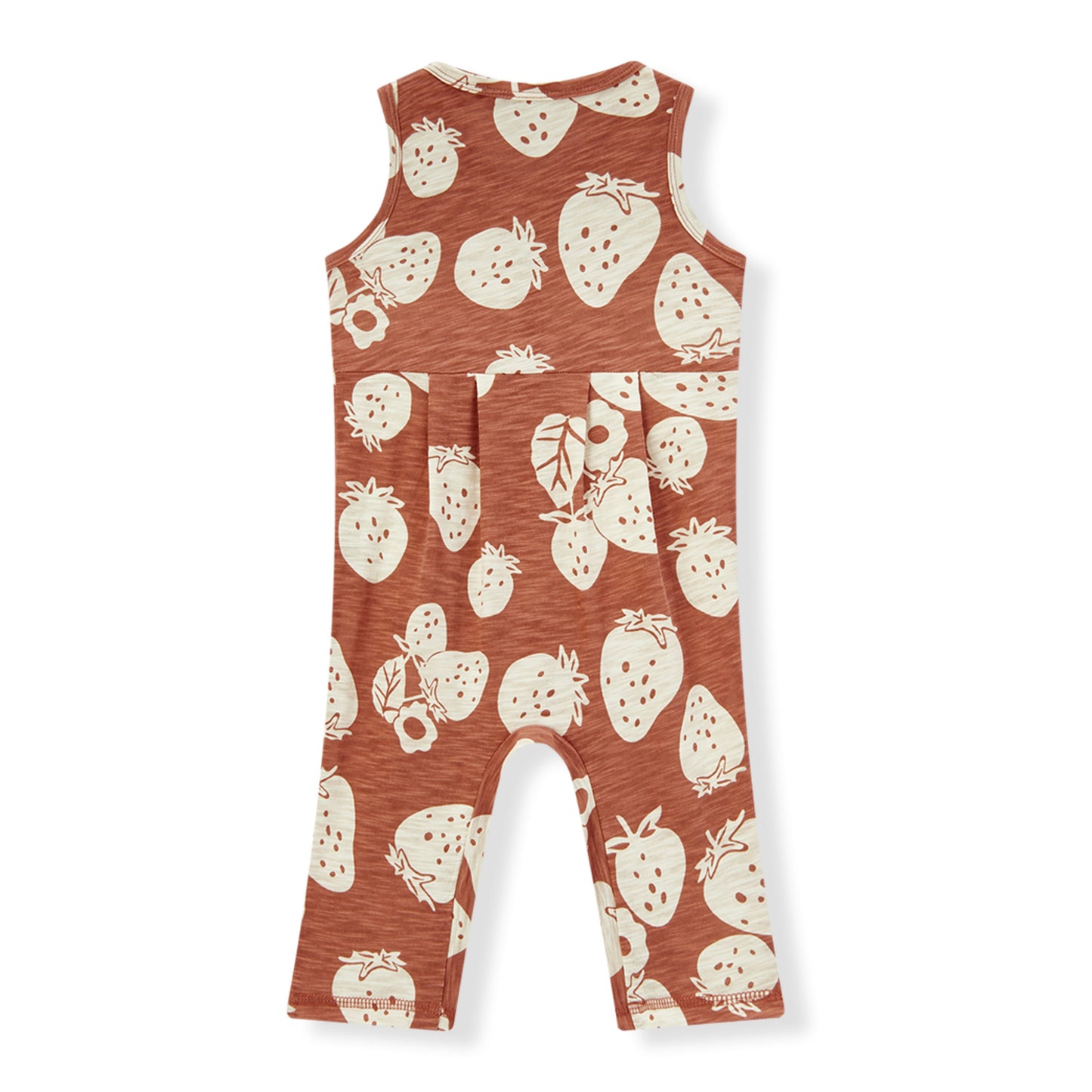Strawberry Silhouette Slub Cotton Sleeveless Jumper