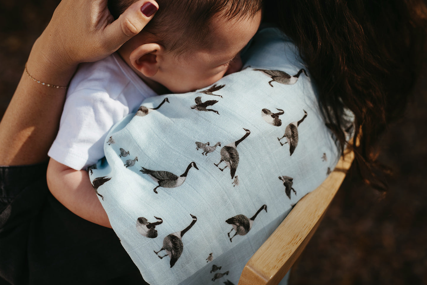 Goose Bamboo Burp Cloth