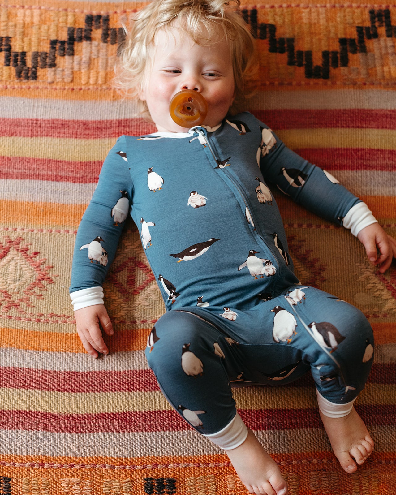 Penguin Luxe Stretch Zipper Pajama