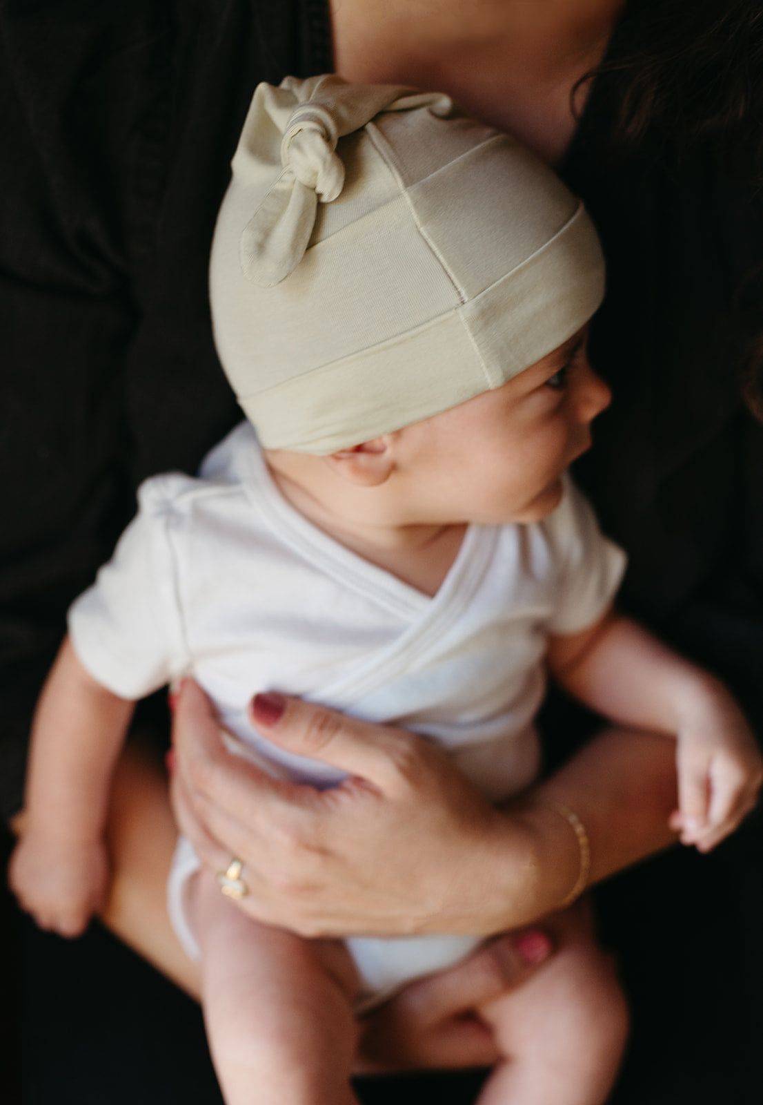 Aloe Luxe Solid Knotted Beanie Hat