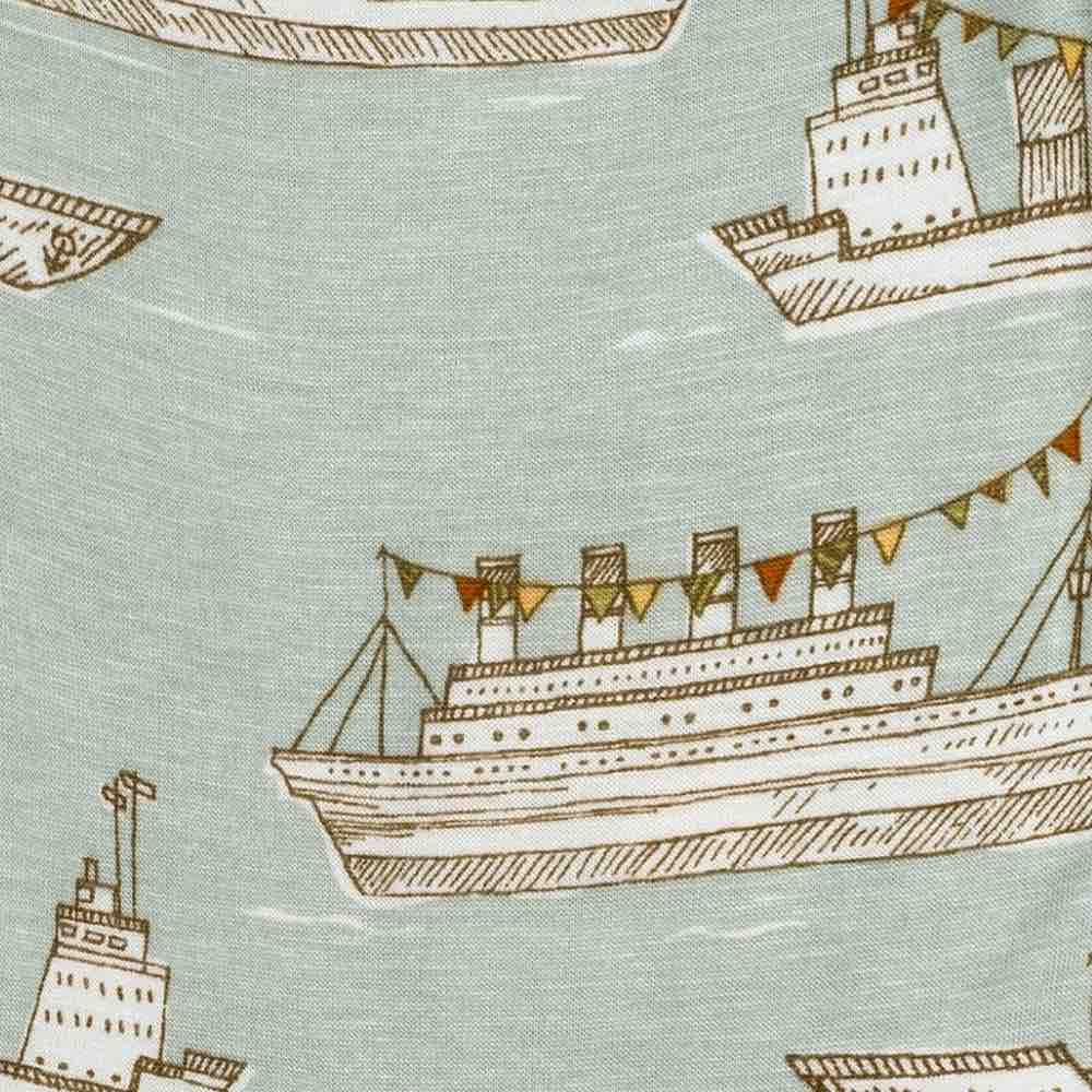 Blue Ships Apparel Print by Milkbarn Kids