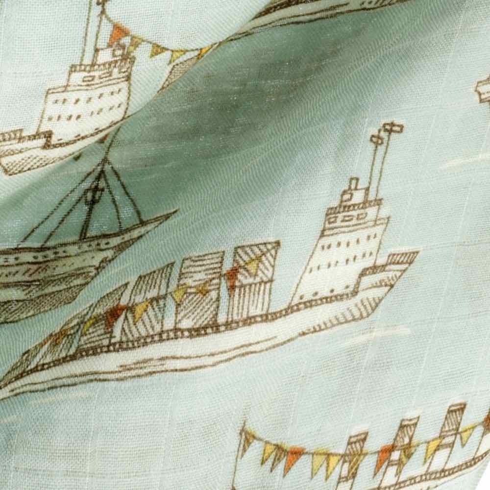 Blue Ships Print by Milkbarn Kids