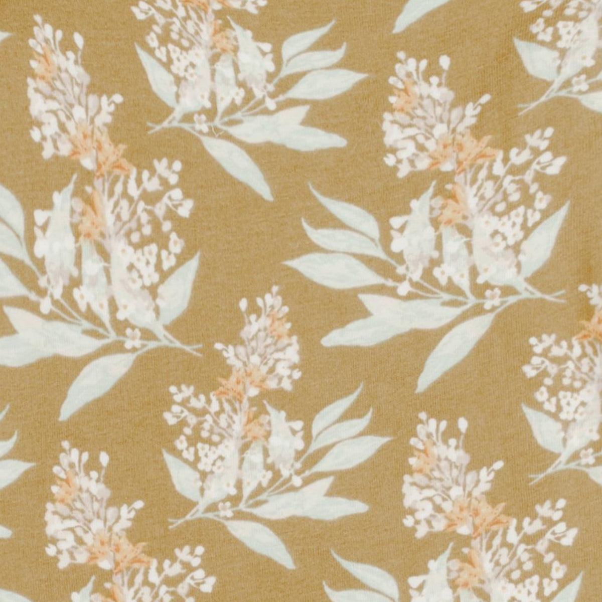 Gold Floral Print