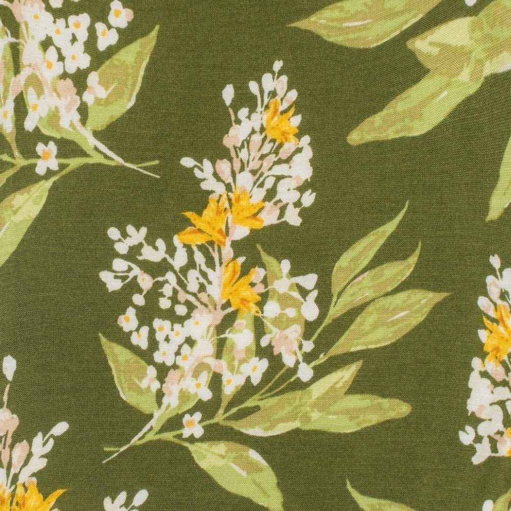 Green Floral Print by Milkbarn Kids