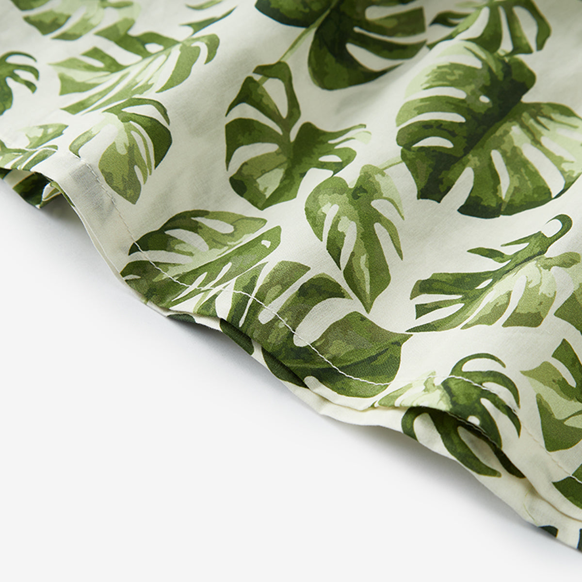 Island Leaf Butterfly Ruffle Dress