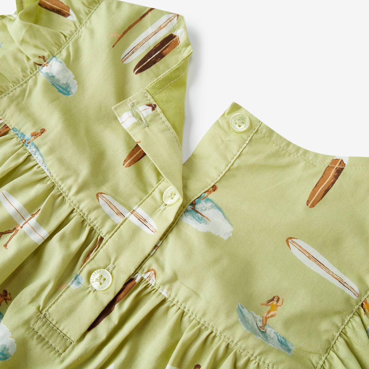 Summer Surf Butterfly Ruffle Dress