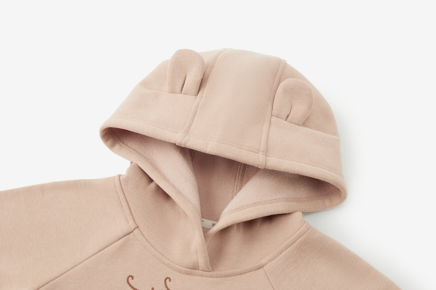 Dusty Rose Bear Ear Hoodie