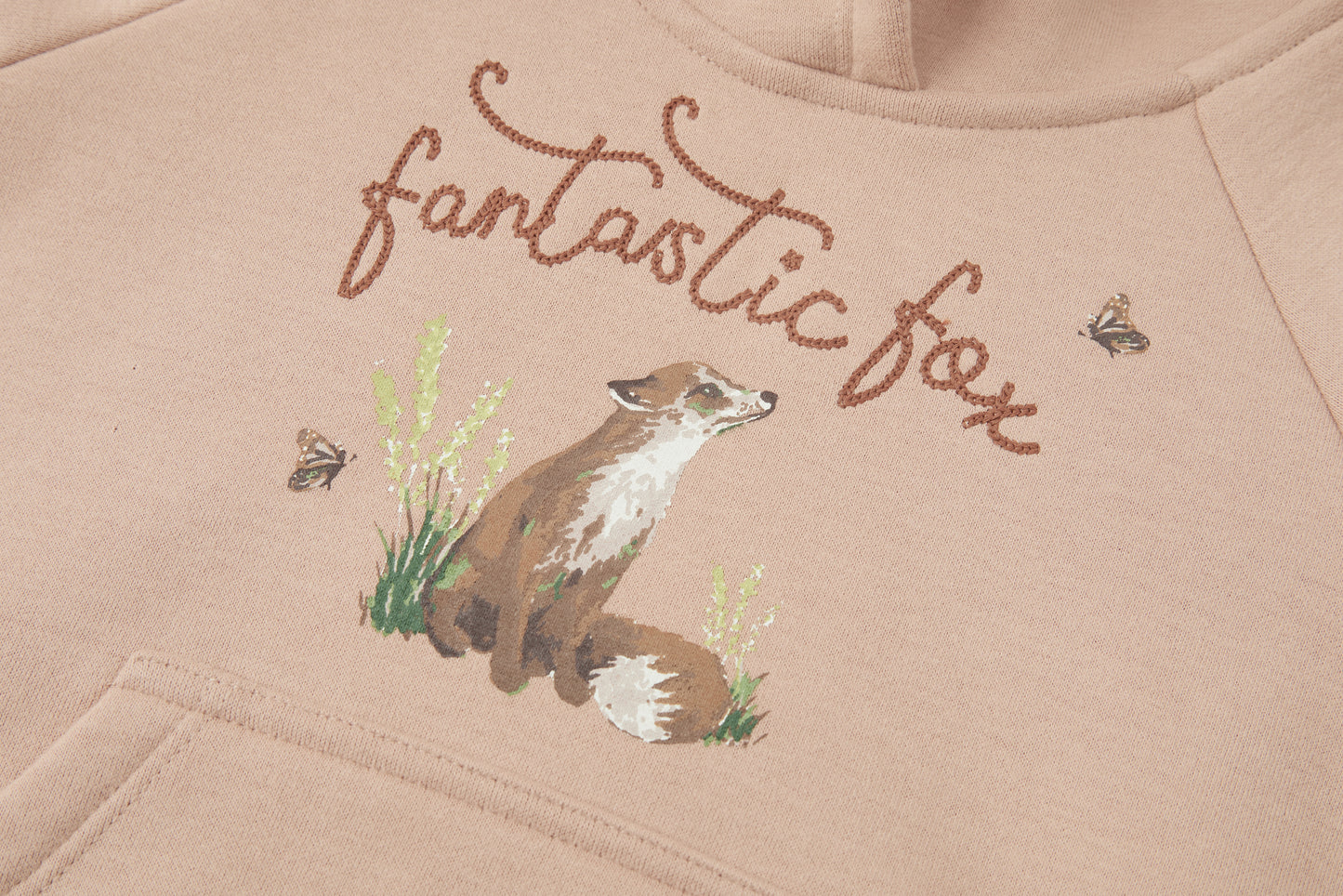 Dusty Rose Bear Ear Hoodie
