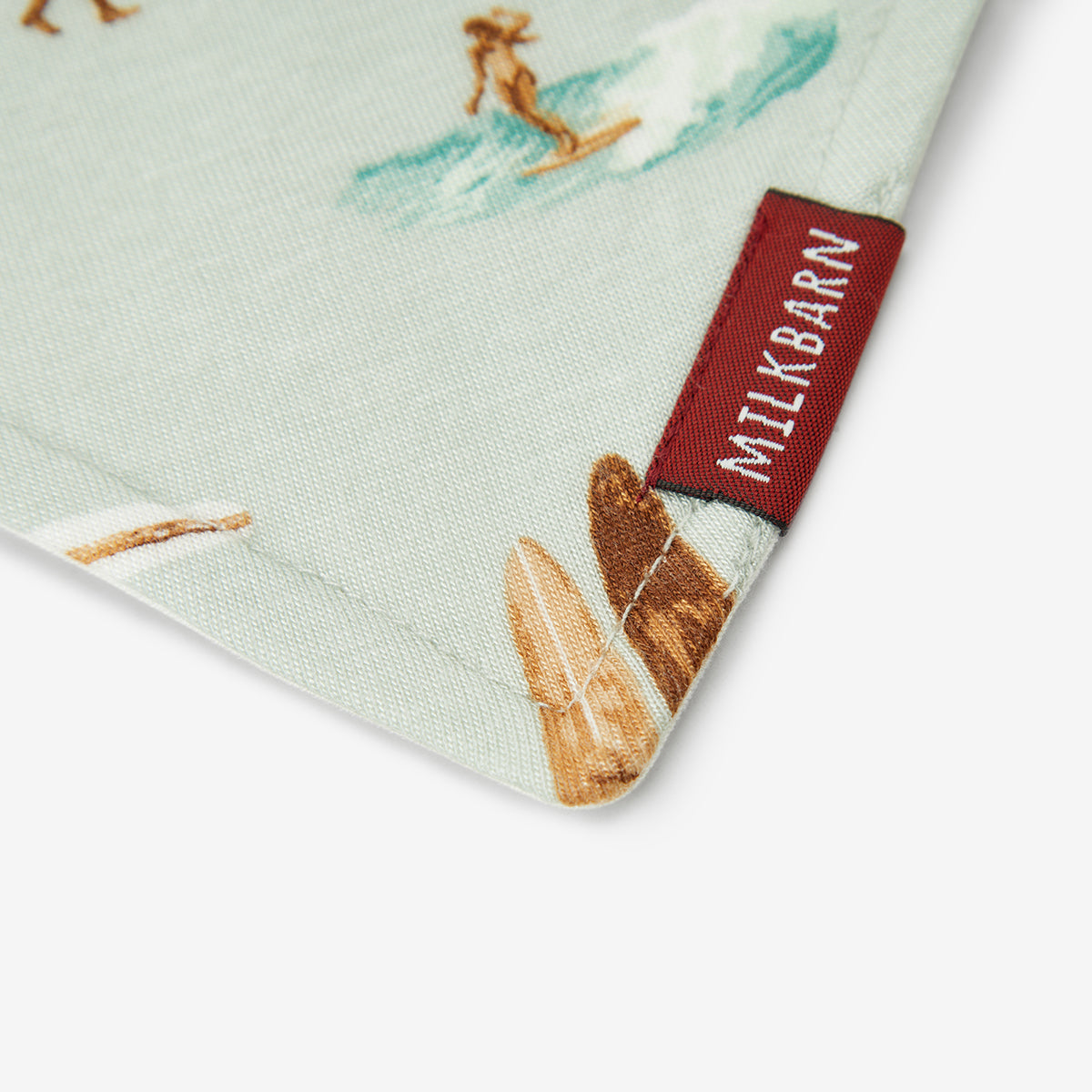 Milkbarn Kids Rayon from Bamboo Kerchief Bib baby Accessories Bib in Vintage Surf fabric Other View