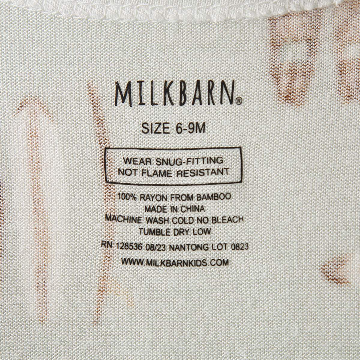Milkbarn Kids Rayon from Bamboo Zipper Pajama baby Apparel Pajama in Vintage Surf fabric Photo