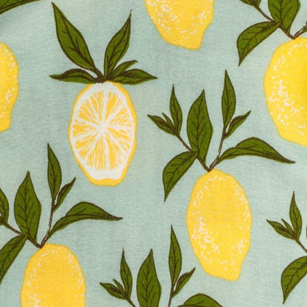 Milkbarn Kids Organic Knit Cotton Knotted Hat baby Accessories Hat in Lemon fabric Back