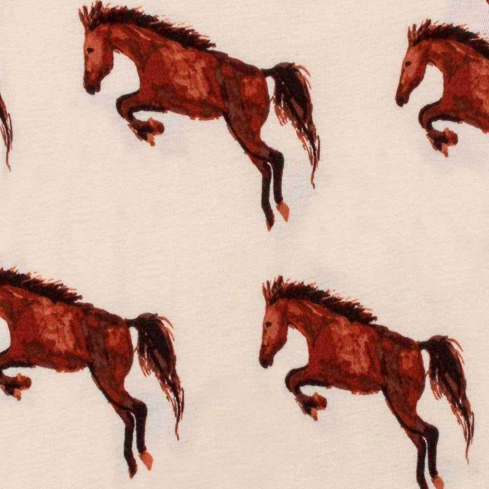 Natural Horse Apparel Print by Milkbarn Kids