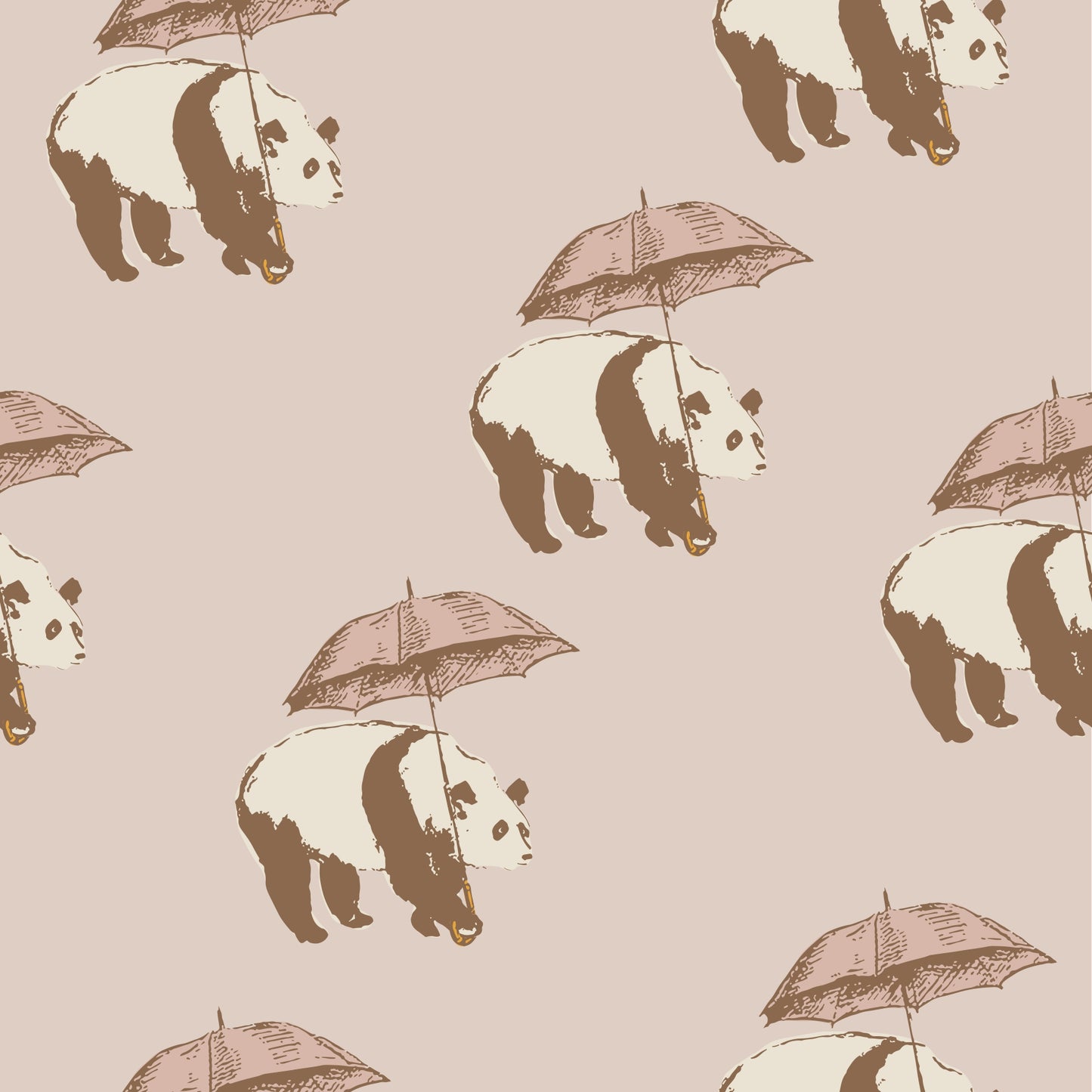 Pink Panda Bamboo Kerchief Bib