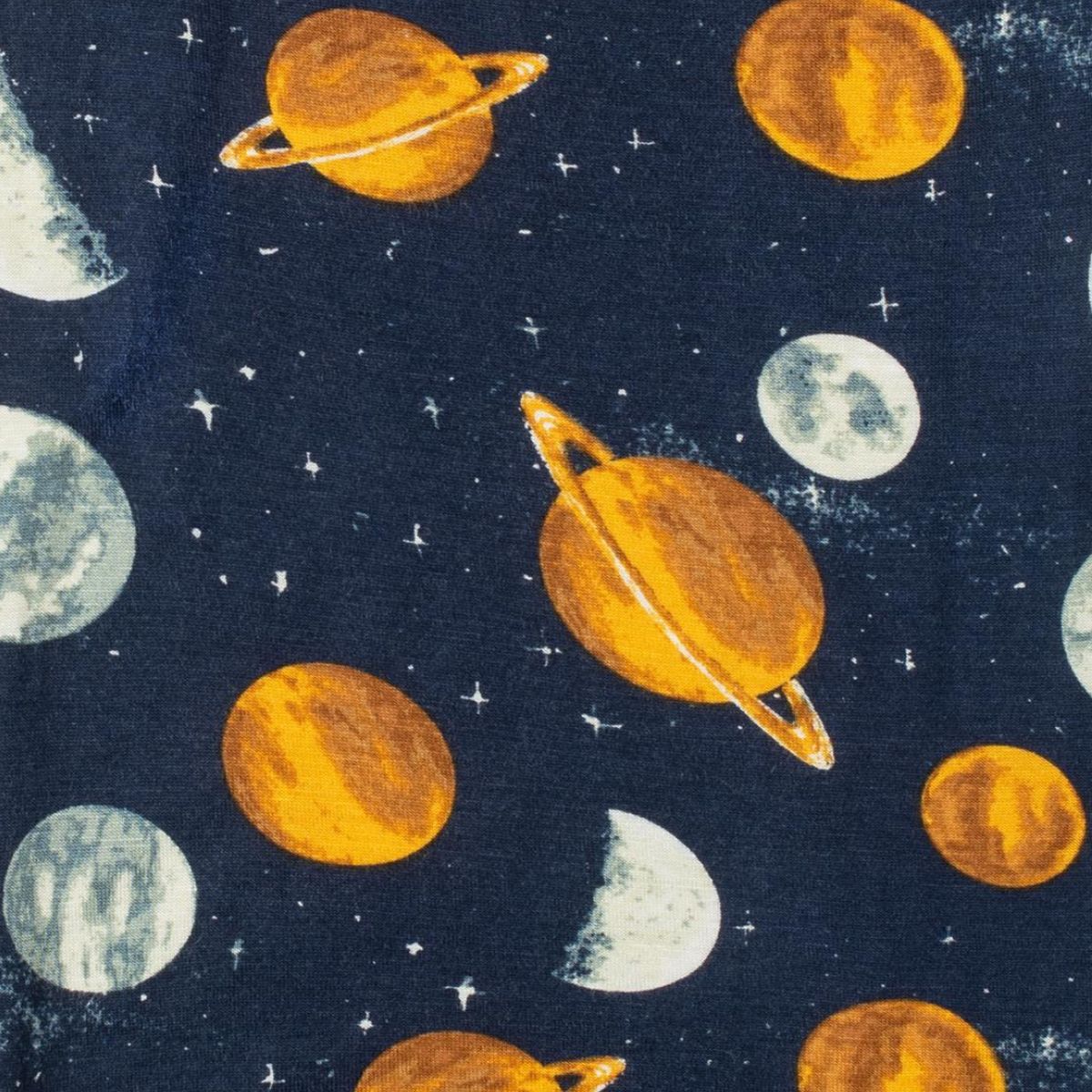 Milkbarn Kids Rayon from Bamboo Knotted Hat baby Accessories Hat in Planets fabric Back