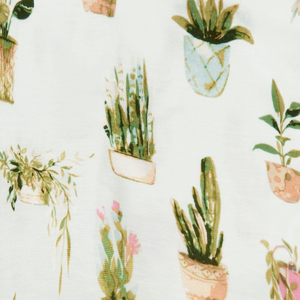 Potted Plants Print Detail by Milkbarn Kids