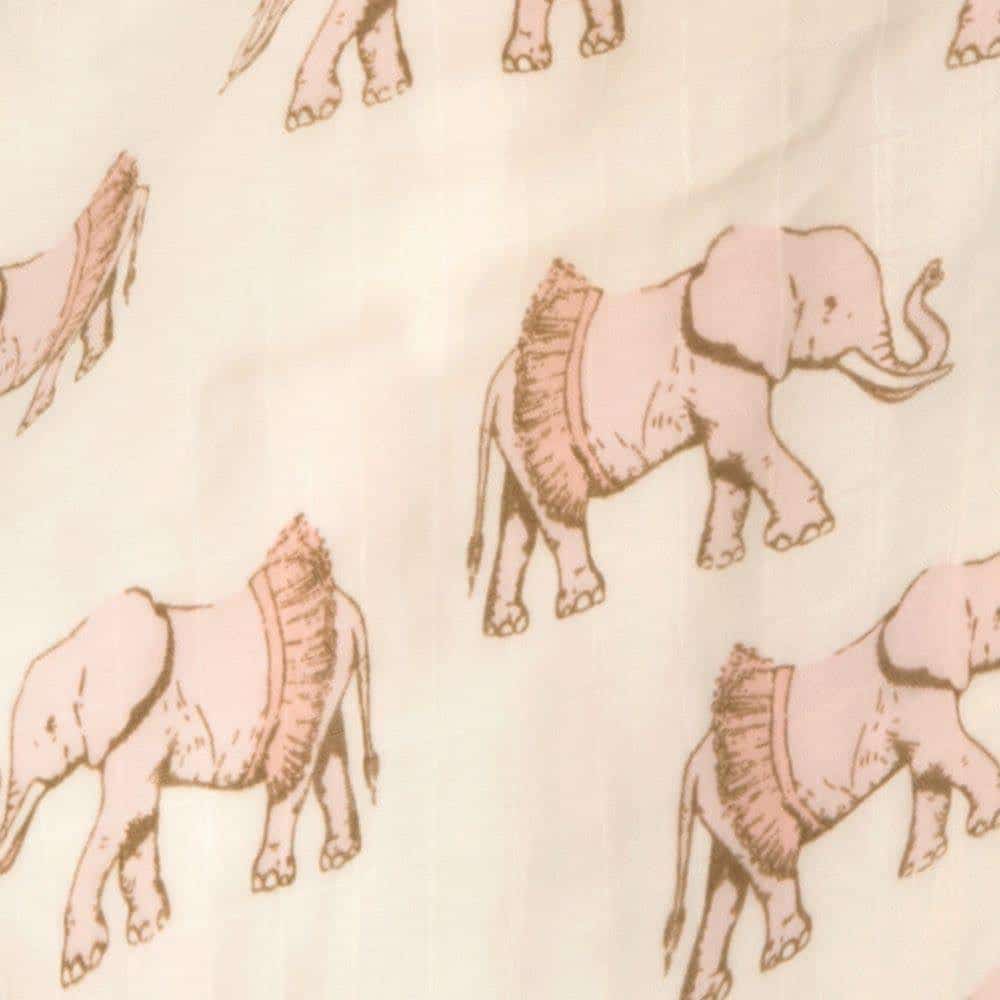 Tutu Elephant Big Lovey Print by Milkbarn Kids